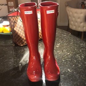 Red Hunter Boots